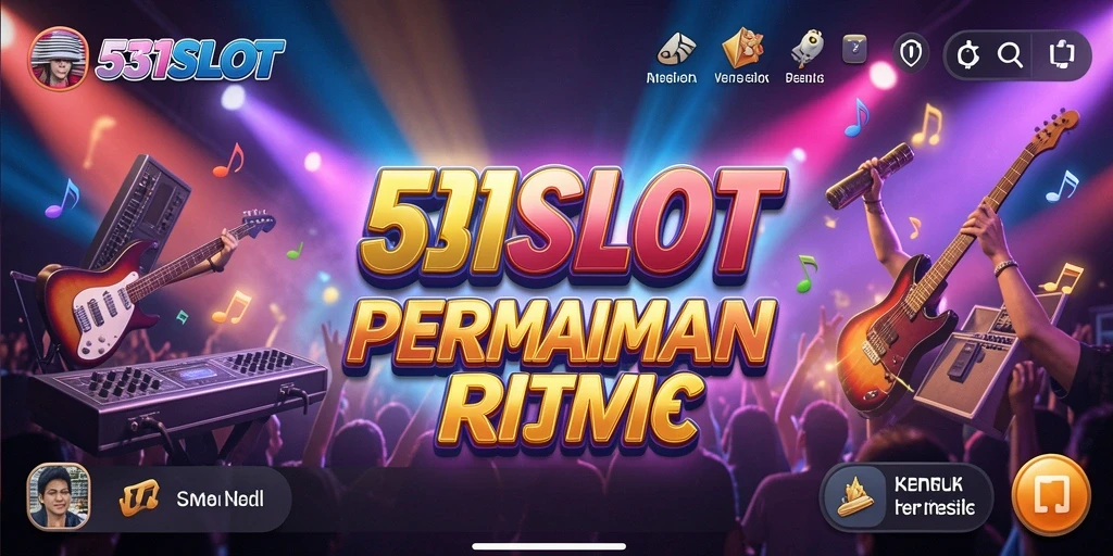 Tampilan gameplay 531SLOT yang menampilkan berbagai lagu musik.