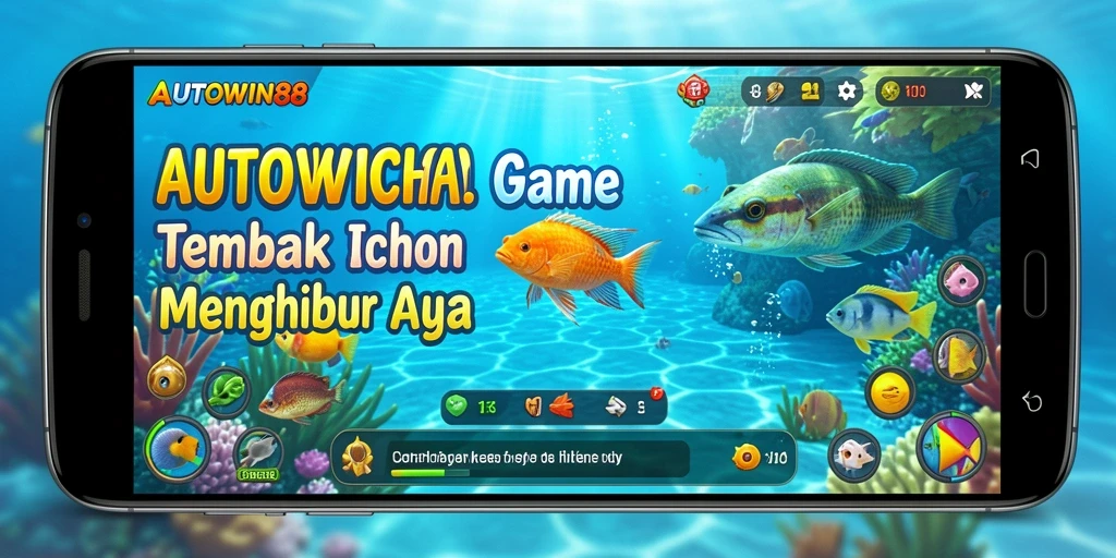 Screenshot gameplay seru Tembak Ikan dalam AUTOWIN88.