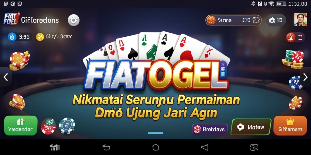 Screenshot gameplay FIATOGEL yang menampilkan keseruan bermain domino.
