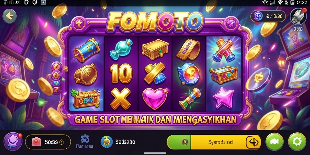 Gameplay FOMOTOTO yang seru dengan peluang menang besar.