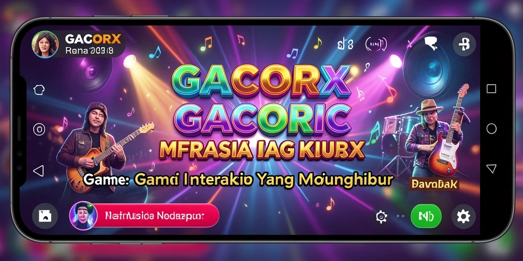 Tampilan gameplay GACORX dengan berbagai pilihan lagu menarik.