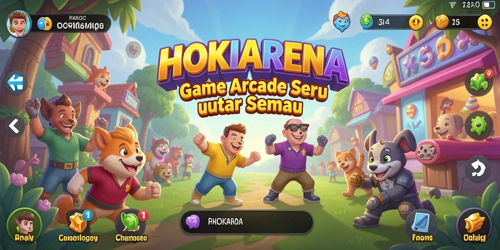 Screenshot HOKIARENA menampilkan aksi gameplay arcade yang mengasyikkan.
