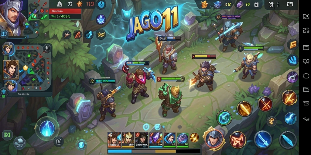 Gameplay seru dengan berbagai karakter MOBA di JAGO11.