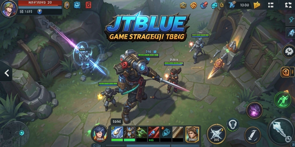 Tampilan gameplay <strong>JTBLUE</strong> yang mendebarkan dan menantang.