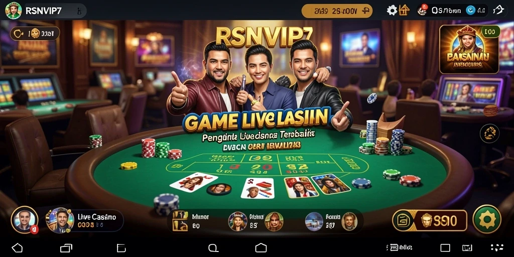Tampilan gameplay Live Casino yang menegangkan dan interaktif.